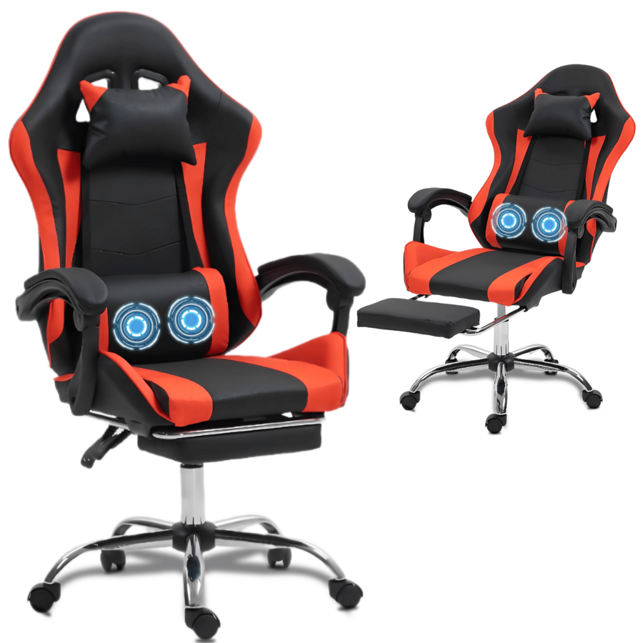 Cadeira de jogos com apoio lom - Massage avaliação e preço