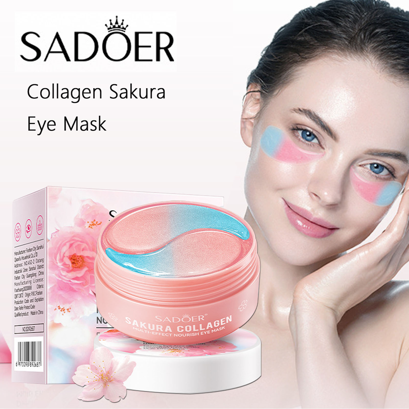 60pcs Máscara de Olhos de Colá - Collagen Under Eye Patches avaliação e preço